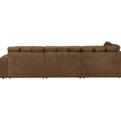 Woood Second date hoekbank links structure velvet brass
