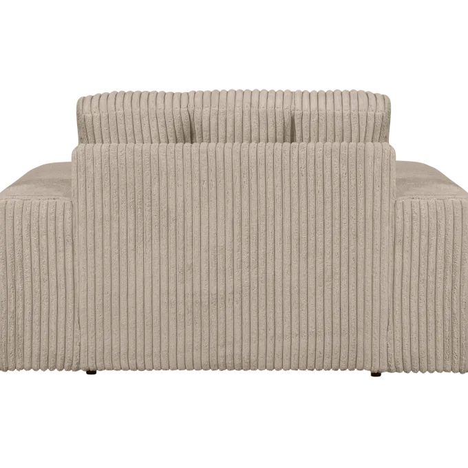Woood Second date loveseat grove ribstof travertin