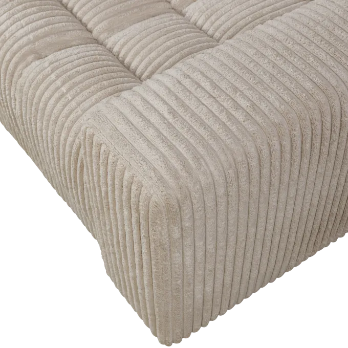 Woood Second date loveseat grove ribstof travertin