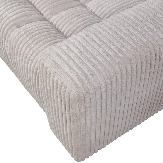 Woood Second date loveseat grove ribstof naturel