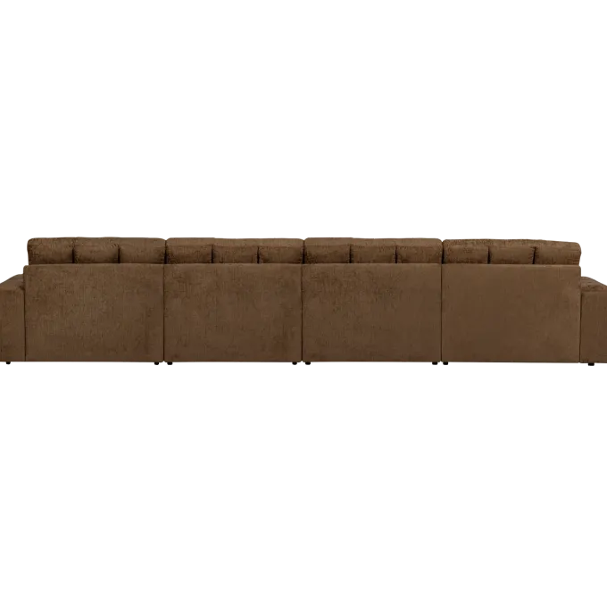 Woood Second date 4-zits bank structure velvet brass