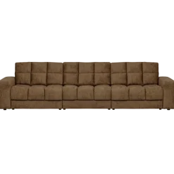 Woood Second date 3-zits bank structure velvet brass