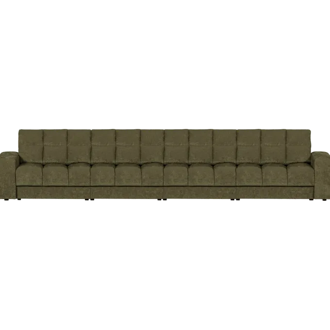 Woood Second date 4-zits bank vintage groen