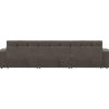 Woood Second date 3-zits bank vintage warm grijs