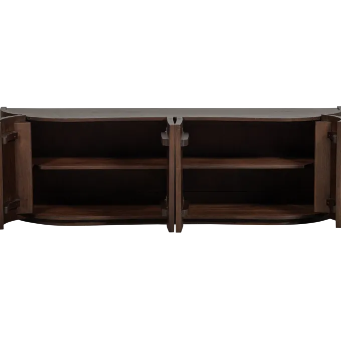 Woood Sense dressoir 4-deurs mango walnoot
