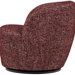 Woood Serra Draaifauteuil Bordeauxrood Melange