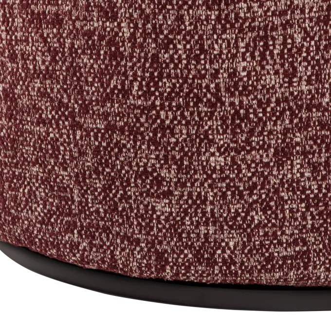 Woood Serra Draaifauteuil Bordeauxrood Melange