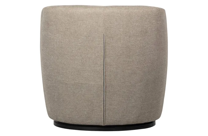 Woood Serra Draaifauteuil Geweven Stof Zand