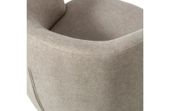 Woood Serra Draaifauteuil Geweven Stof Zand