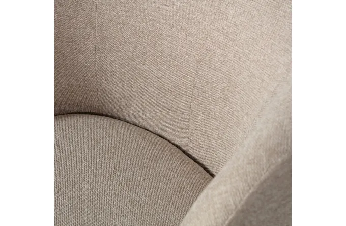 Woood Serra Draaifauteuil Geweven Stof Zand