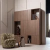 Woood Serra Draaifauteuil Grafisch Patroon Olijfgroen [FSC]