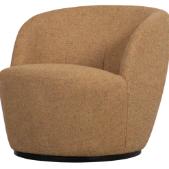 Woood Serra draaifauteuil melange stof curry