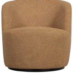Woood Serra draaifauteuil melange stof curry