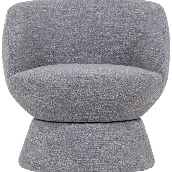 Woood Shuffle Draaifauteuil Grijs Melange