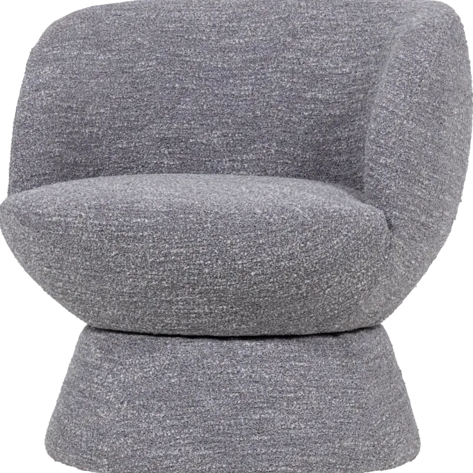 Woood Shuffle Draaifauteuil Grijs Melange