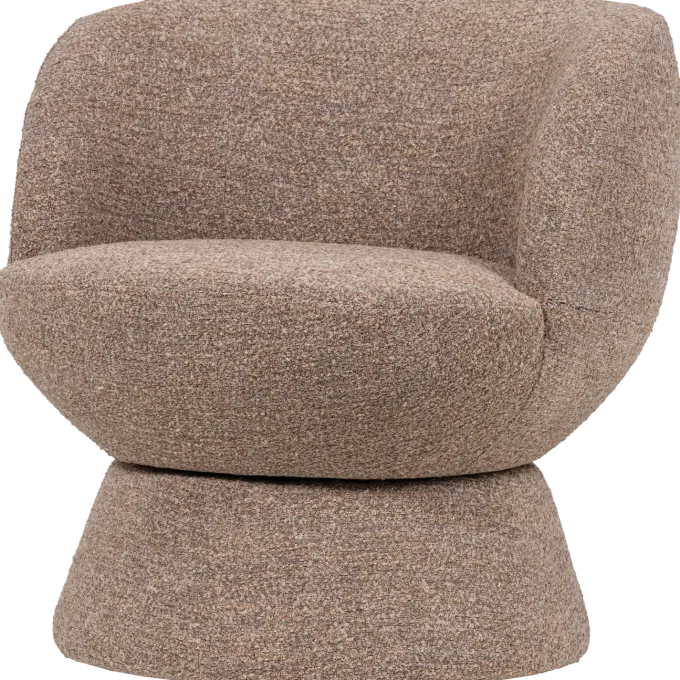 Woood Shuffle Draaifauteuil Bruin Melange