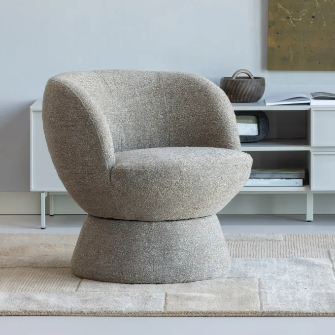 Woood Shuffle Draaifauteuil Bruin Melange