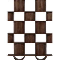 Woood Sinne boekenkast mango hout walnoot 180x130cm