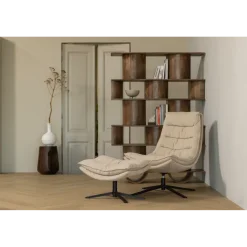 Woood Sinne boekenkast mango hout walnoot 180x130cm