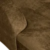 Woood Sloping hoekbank links structure velvet brass