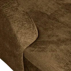 Woood Sloping hoekbank links structure velvet brass