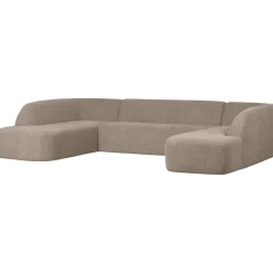 Woood Sloping u-vorm bank naturel melange