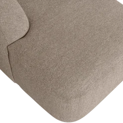Woood Sloping u-vorm bank naturel melange