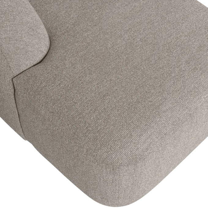 Woood Sloping u-vorm bank off white melange