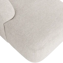 Woood Sloping u-vorm bank pearl melange