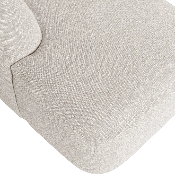 Woood Sloping u-vorm bank pearl melange