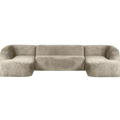 Woood Sloping u-vorm bank structure velvet wheatfield