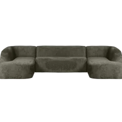 Woood Sloping u-vorm bank structure velvet frost