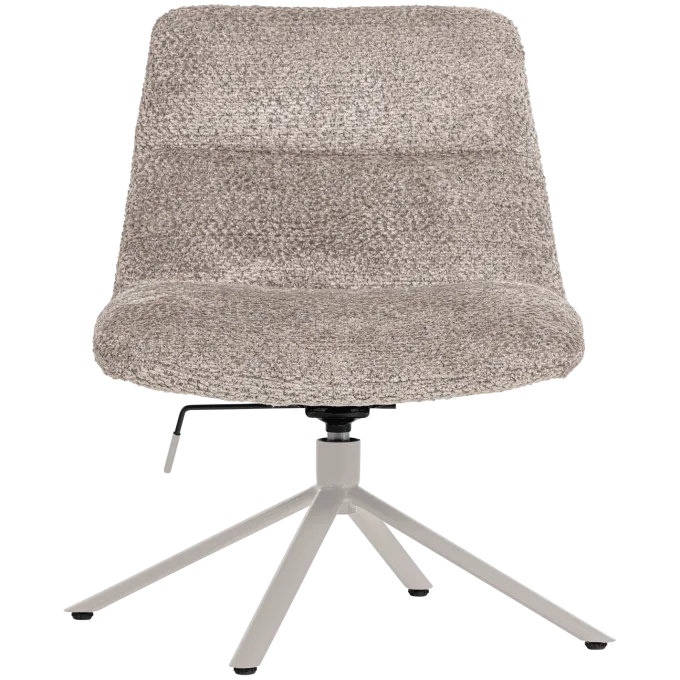 Woood Soren Verstelbare Draaifauteuil Wollig Grijs