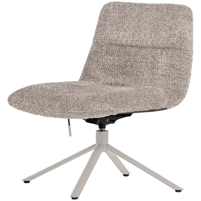 Woood Soren Verstelbare Draaifauteuil Wollig Grijs