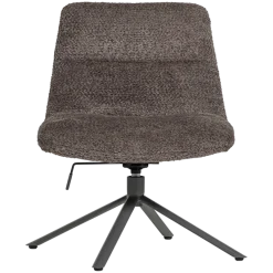 Woood Soren Verstelbare Draaifauteuil Wollig Bruin