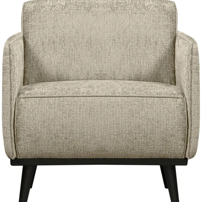 Woood Statement fauteuil met arm structure velvet wheatfield