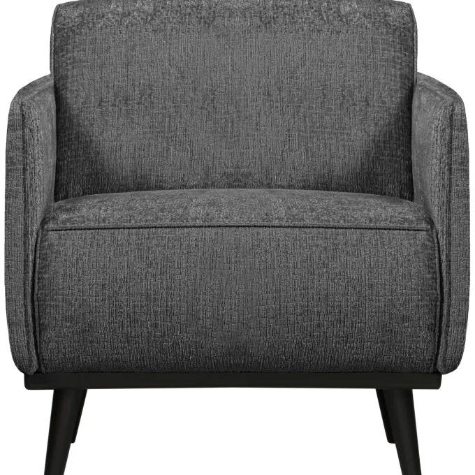 Woood Statement fauteuil met arm structure velvet mountain