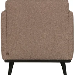 Woood Statement fauteuil met arm bouclé nougat