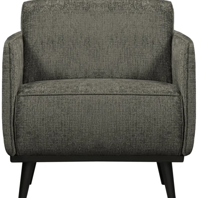 Woood Statement fauteuil met arm structure velvet frost
