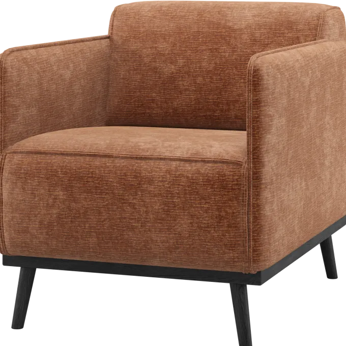Woood Statement Fauteuil Met Arm Chenille Velvet Terra