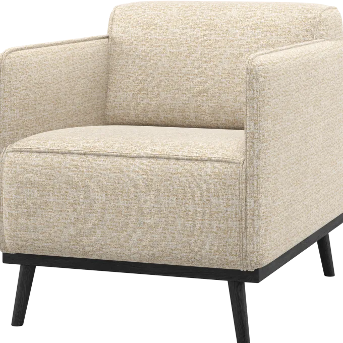 Woood Statement Fauteuil Met Arm Beige Melange