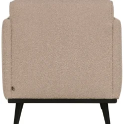 Woood Statement fauteuil met arm bouclé beige