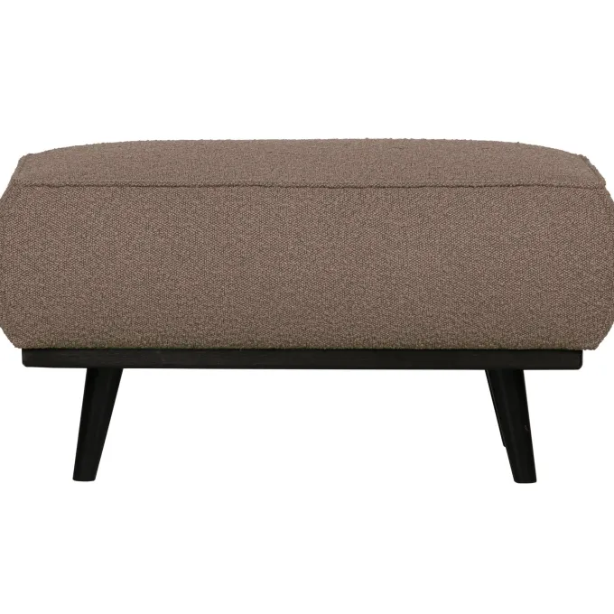 Woood Statement hocker bouclé nougat