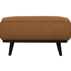 Woood Statement hocker bouclé butter