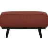 Woood Statement hocker bouclé chestnut