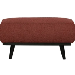 Woood Statement hocker bouclé chestnut