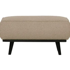 Woood Statement hocker bouclé beige