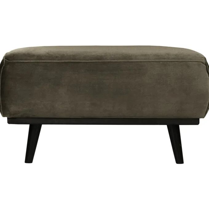 Woood Statement hocker fluweel warm groen