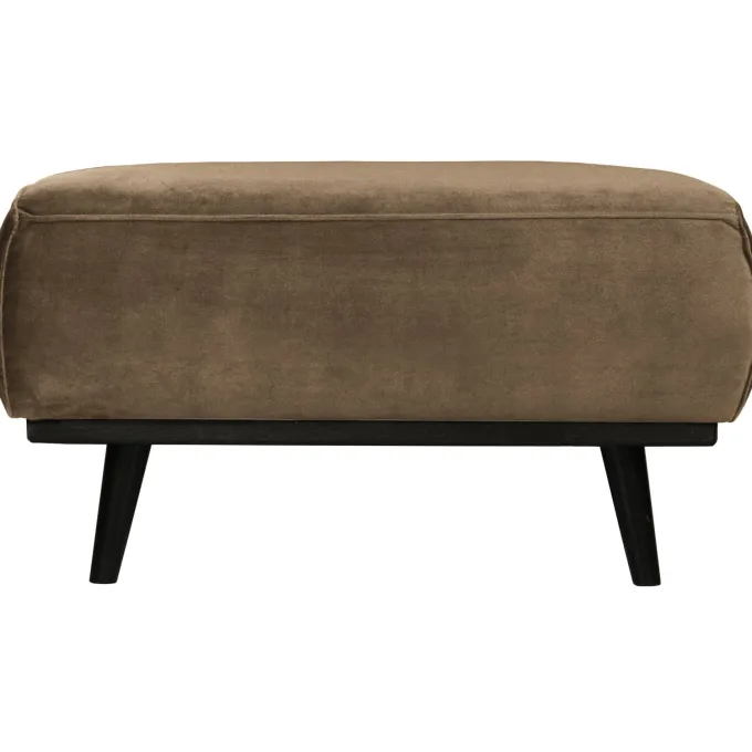 Woood Statement hocker fluweel taupe