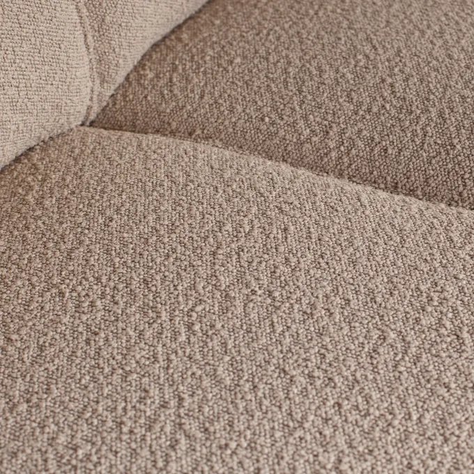 Woood Statement hoekbank links bouclé beige